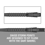 Hroty na šipky Target Swiss Point Chrono Storm černé 30mm 3ks