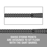 Hroty na šipky Target Swiss Point Chrono Storm černé 42mm 3ks