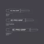 Násadky na šipky TARGET Pro Grip krátké 34mm, černé, 9 ks