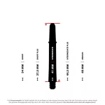 Násadky na šipky TARGET Pro Grip střední 41mm, bílé, 9 ks