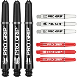 Násadky na šipky TARGET Pro Grip 41mm, černé, bílé, červené, multi-pack