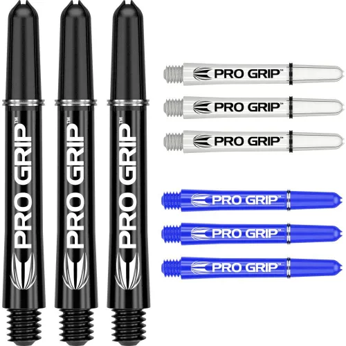 Násadky na šipky TARGET Pro Grip 41mm, černé, bílé, modré, multi-pack