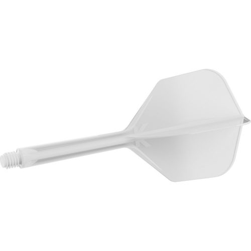 Letky a násadky na šipky v jednom Target K-Flex bílé, No6 letky a dlouhé násadky