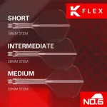 Target K-Flex průhledné, No6 letky a střední násadky