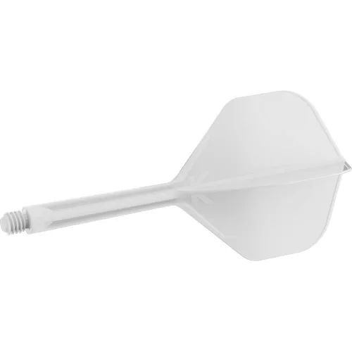 Target K-Flex bílé, No2 letky a dlouhé násadky na šipky