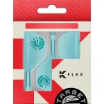 Target Japan K-Flex Aquamarine modré integrované No2 letky a dlouhé násadky