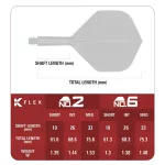 Target Japan K-Flex modré integrované No2 letky a střední násadky na šipky