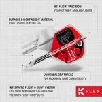 Target K-Flex Press Start integrované No6 letky a střední násadky na šipky