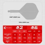 Target K-Flex Press Start integrované No2 letky a střední násadky na šipky