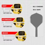 Target K-Flex You Win integrované No6 letky a dlouhé násadky na šipky