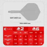 Target K-Flex You Win integrované No2 letky a krátké násadky na šipky