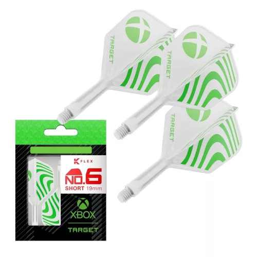 Target XBOX K-Flex integrované letky No6 a krátke násadky 19mm