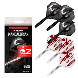   STAR WARS TARGET K-Flex Mandalorian integrované No2 letky a střední násadky na šipky 6ks