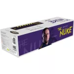 Darts koberec Target Luke Littler The Nuke, fialový se žlutým lemem, 60 cm