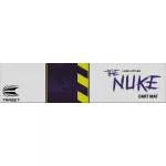 Darts koberec Target Luke Littler The Nuke, fialový se žlutým lemem, 60 cm