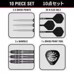 Šipky steel Target Japan SP Black Marque Blaze 23g, 90% wolfram