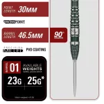 Šipky steel Target Japan Prime Series Tan Phuay Wei PW G3 23g SP 90% wolfram