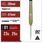 Šipky steel Target Japan Harith Lim Hot Shot G3 23g SP 90% wolfrám