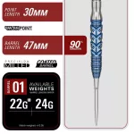 Šipky steel TARGET JAPAN Toru Suzuki Sereno G3 22g SP 90% wolfram