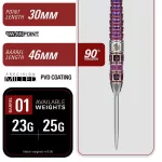 Šipky steel TARGET JAPAN Mayuko Morita Mayo G8 23g SP 90% wolfram