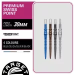 Hroty Target Japan Premium Swiss Point stříbrné 30mm na šipky