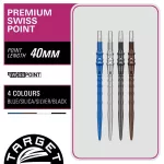 Hroty Target Japan Premium Swiss Point stříbrné 40mm na šipky