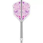 Target Japan K-Flex Cathy Leung průhledné růžové integrované No6 letky a dlouhé násadky