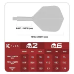 Target Japan K-Flex integrované letky No6 a střední násadky na šipky