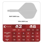 Target Japan K-Flex integrované letky No2 a střední násadky na šipky