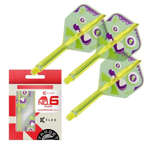 Target Japan K-Flex Motomu Sakai XENO integrované letky No6 a střední násadky na šipky