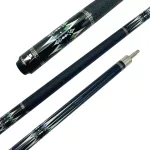 Kulečníkové tágo Cuesir Carbon – dvoudílné, 12,5 mm špička, černé prémiové provedení