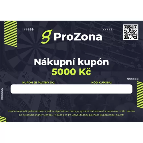 Nákupní kupon v hodnotě 5000 Kč