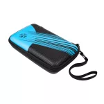 Pouzdro na šipky Harrows Blaze Fire Pro 6, černé, aqua