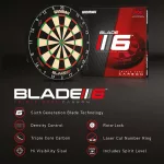 Sisalový terč Winmau BLADE 6 TRIPLE CORE, turnajová kvalita