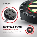 Kompletní šipkařský set s terčem Winmau Blade 6 Triple Core, černý surroundem, 2 sety šipek, startov