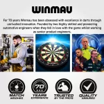 Kompletní šipkařský set s terčem Winmau Blade 6, šedým surroundem, 2 sety šipek, startovací čára a v
