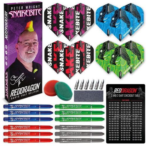 Red Dragon Balíček příslušenství na šipky Peter Wright Snakebite