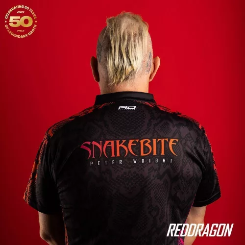 Dres Red Dragon Peter Wright 50 Year Limited Edition Tour Polo – velikost S