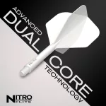 Red Dragon Nitro Flite bílé integrované letky a dlouhé násadky