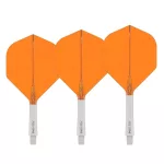 Red Dragon Nitro Flite bílo-oranžové integrované standard letky a střední násadky na šipky