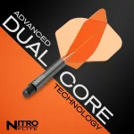 Red Dragon Nitro Flite černo-oranžové integrované letky a střední násadky