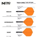 Red Dragon Nitro Flite černo-oranžové integrované letky a střední násadky