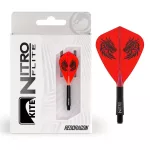 Red Dragon Nitro Flite Jonny Clayton integrované Kite letky a krátké násadky na šipky