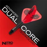 Red Dragon Nitro Flite Jonny Clayton integrované Kite letky a střední násadky na šipky