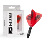 Red Dragon Nitro Flite Jonny Clayton integrované Kite letky a dlouhé násadky na šipky