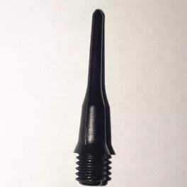 Hroty na šipky plastové L-Style ShortLip soft, černé 22mm, závit 2BA, 50ks