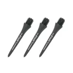 Konverzní karbonové hroty na šipky L-Style Hard Lip Points Carbon černé 25mm, závit 2BA, 6ks