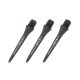 Konverzní karbonové hroty na šipky L-Style Hard Lip Points Carbon černé 25mm, závit 2BA, 6ks