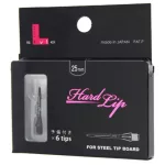 Konverzní karbonové hroty na šipky L-Style Hard Lip Points Carbon černé 25mm, závit 2BA, 6ks