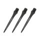 Konverzní karbonové hroty na šipky L-Style Hard Lip Points Carbon černé 30mm, závit 2BA, 6ks